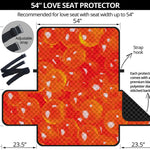 Salmon Roe Print Loveseat Protector