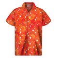 Salmon Roe Print Men's Short Sleeve Shirt