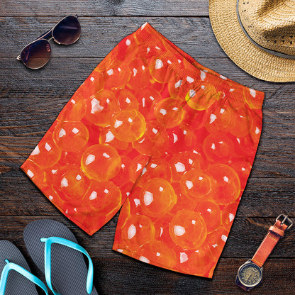 Salmon Roe Print Men's Shorts