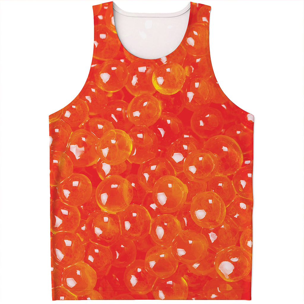 Salmon Roe Print Men's Tank Top