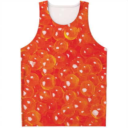 Salmon Roe Print Men's Tank Top