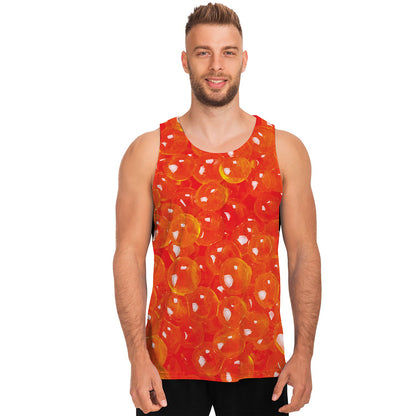 Salmon Roe Print Men's Tank Top