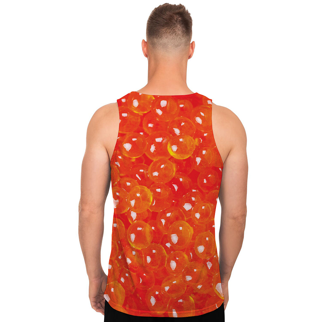 Salmon Roe Print Men's Tank Top