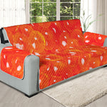 Salmon Roe Print Oversized Sofa Protector