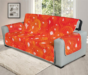 Salmon Roe Print Oversized Sofa Protector