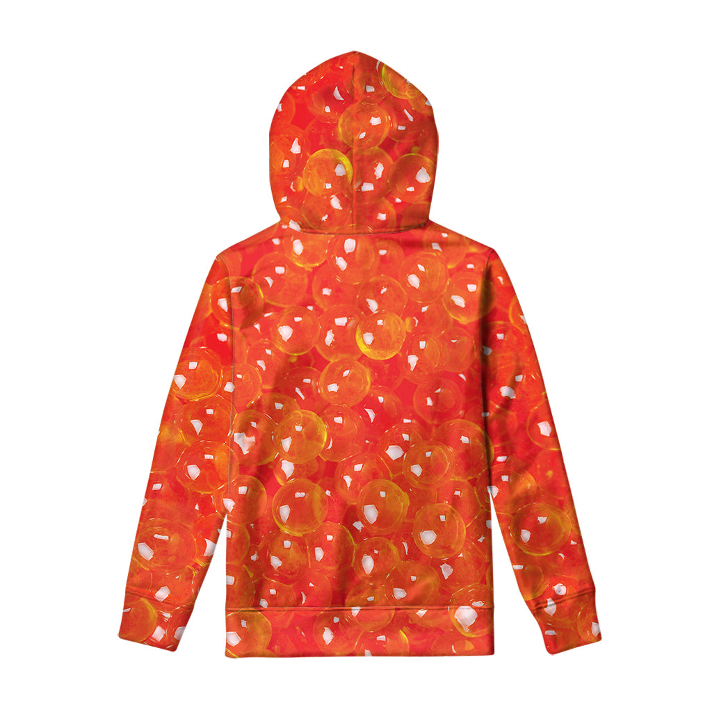 Salmon Roe Print Pullover Hoodie