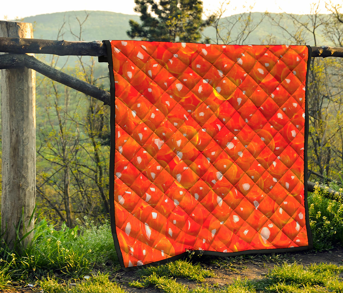 Salmon Roe Print Quilt