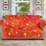 Salmon Roe Print Sofa Protector