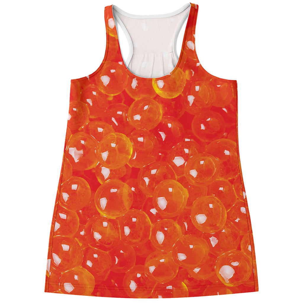 Salmon Roe Print Women's Racerback Tank Top