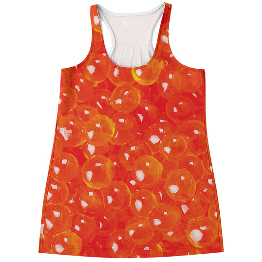 Salmon Roe Print Women's Racerback Tank Top