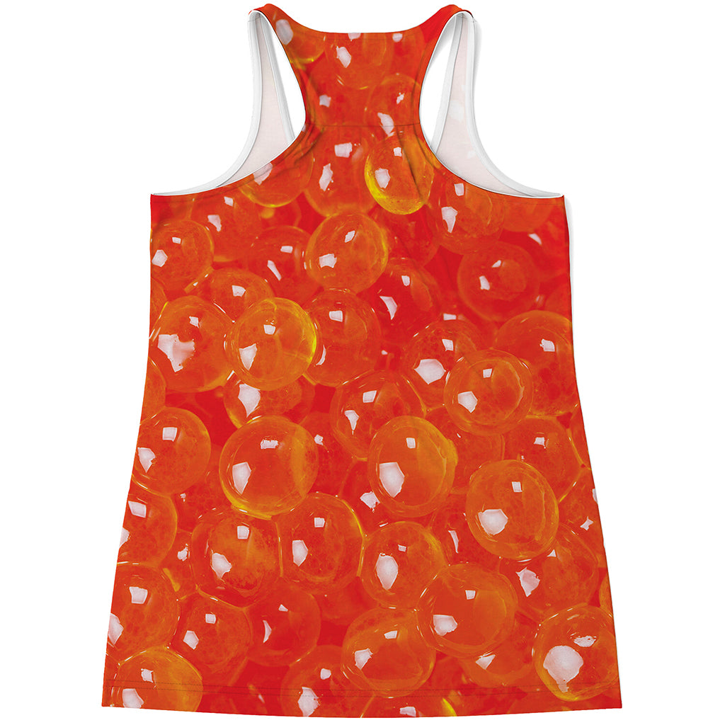 Salmon Roe Print Women's Racerback Tank Top
