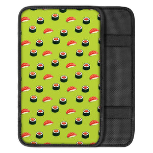 Salmon Sushi And Rolls Pattern Print Car Center Console Cover
