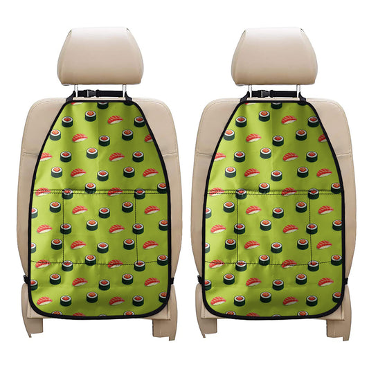 Salmon Sushi And Rolls Pattern Print Car Seat Organizers