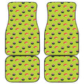 Salmon Sushi And Rolls Pattern Print Front and Back Car Floor Mats