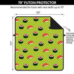Salmon Sushi And Rolls Pattern Print Futon Protector