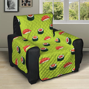 Salmon Sushi And Rolls Pattern Print Recliner Protector