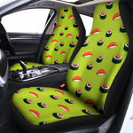 Salmon Sushi And Rolls Pattern Print Universal Fit Car Seat Covers