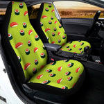 Salmon Sushi And Rolls Pattern Print Universal Fit Car Seat Covers