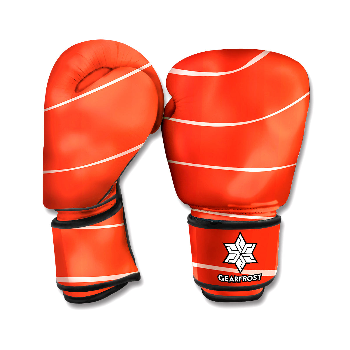 Salmon Texture Print Boxing Gloves