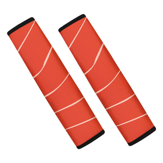 Salmon Texture Print Car Seat Belt Covers