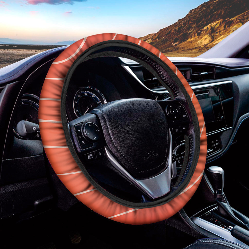 Salmon Texture Print Car Steering Wheel Cover