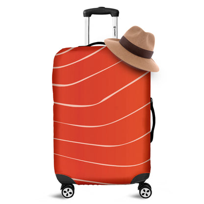 Salmon Texture Print Luggage Cover