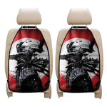 Samurai And Crow Print Car Seat Organizers