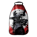 Samurai And Crow Print Car Seat Organizers