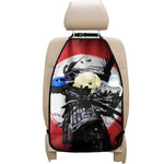 Samurai And Crow Print Car Seat Organizers