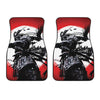 Samurai And Crow Print Front Car Floor Mats