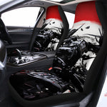 Samurai And Crow Print Universal Fit Car Seat Covers