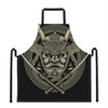 Samurai Warrior Mask Print Apron