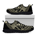 Samurai Warrior Mask Print Black Running Shoes