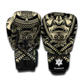 Samurai Warrior Mask Print Boxing Gloves