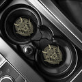 Samurai Warrior Mask Print Car Coasters