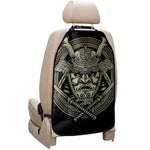 Samurai Warrior Mask Print Car Seat Organizers