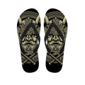 Samurai Warrior Mask Print Flip Flops
