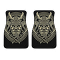Samurai Warrior Mask Print Front Car Floor Mats
