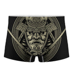 Samurai Warrior Mask Print Men's Boxer Briefs
