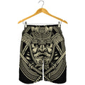 Samurai Warrior Mask Print Men's Shorts