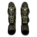 Samurai Warrior Mask Print Muay Thai Shin Guards