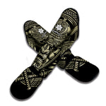 Samurai Warrior Mask Print Muay Thai Shin Guard