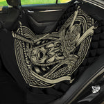 Samurai Warrior Mask Print Pet Car Back Seat Cover