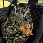 Samurai Warrior Mask Print Pet Car Back Seat Cover