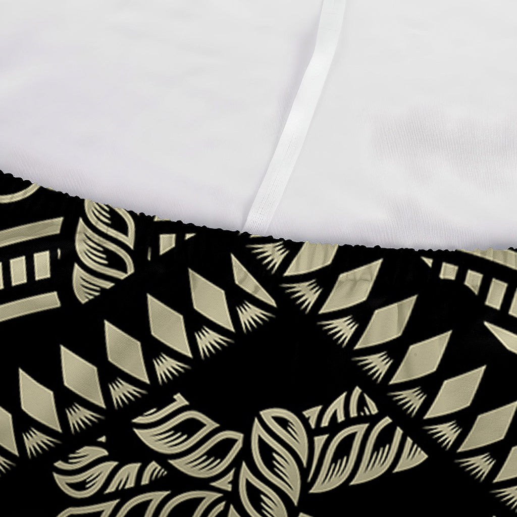 Samurai Warrior Mask Print Sofa Cover