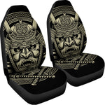 Samurai Warrior Mask Print Universal Fit Car Seat Covers