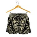Samurai Warrior Mask Print Women's Shorts