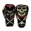 Samurai Warrior Skull Print Boxing Gloves