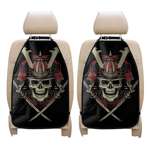 Samurai Warrior Skull Print Car Seat Organizers