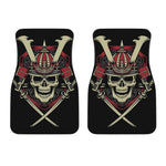 Samurai Warrior Skull Print Front Car Floor Mats